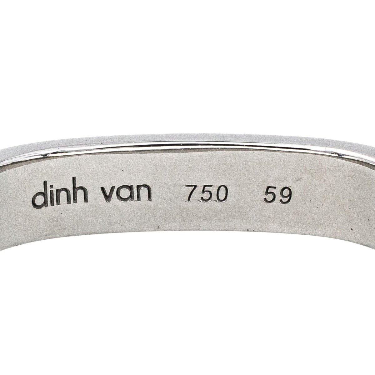Bague Alliance DINH VAN "Alliance Carrée" en or blanc - Castafiore