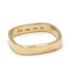 Bague Alliance DINH VAN "La Carrée" en or jaune - Castafiore