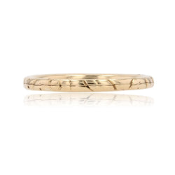 Bague Alliance double en or jaune - Castafiore