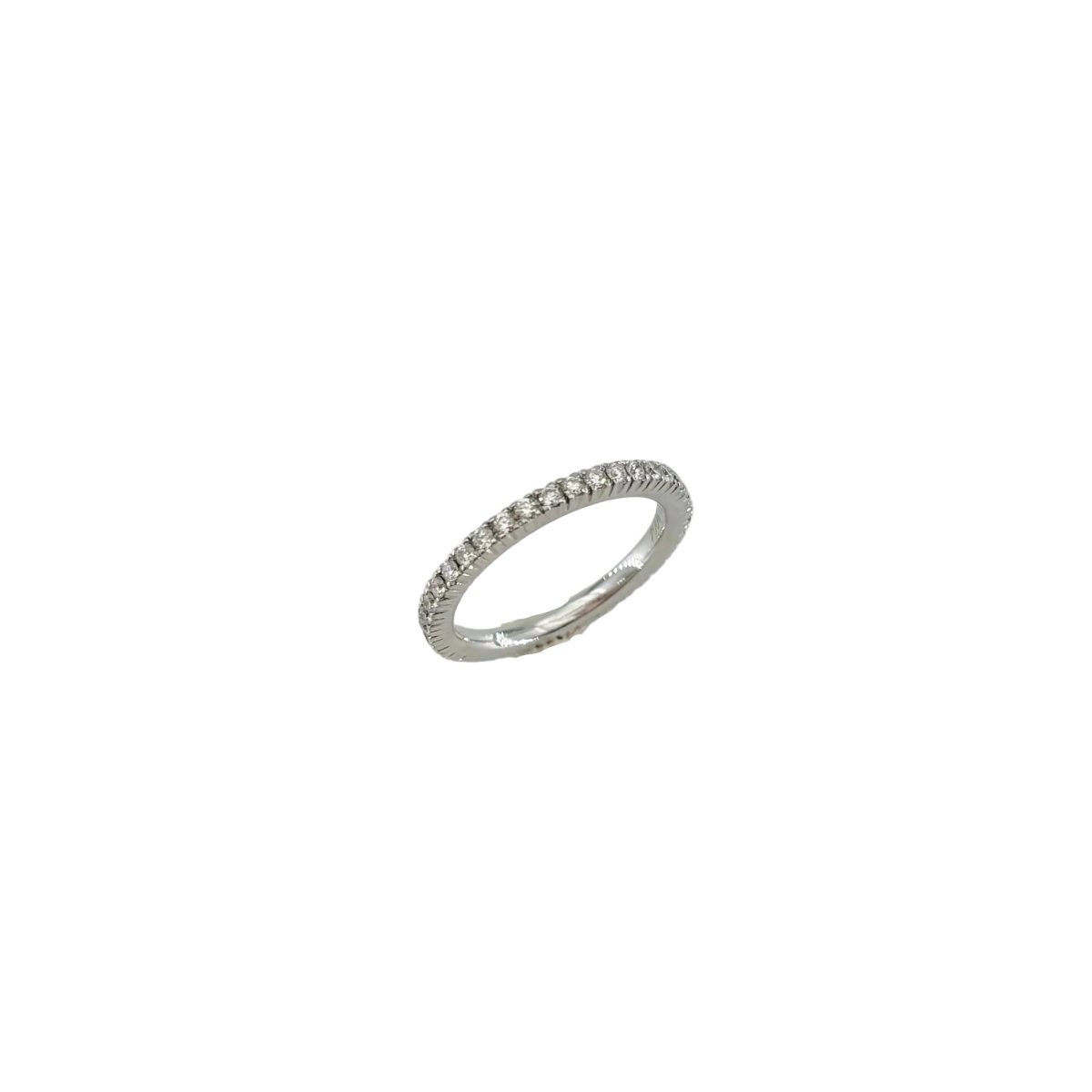 Bague Alliance en or blanc et diamants - Castafiore
