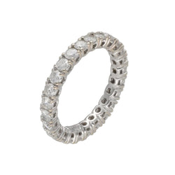 Bague Alliance en or blanc et diamants - Castafiore