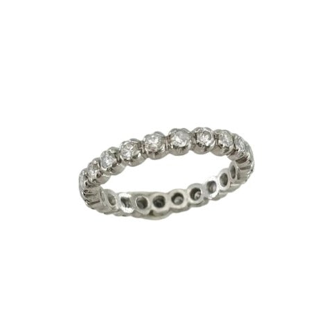 Bague Alliance en or blanc et diamants - Castafiore