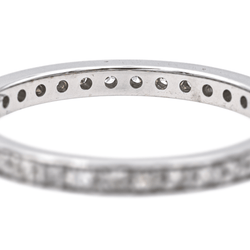 Bague Alliance en or blanc et diamants - Castafiore