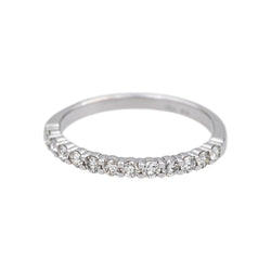 Bague Alliance en or blanc et diamants - Castafiore
