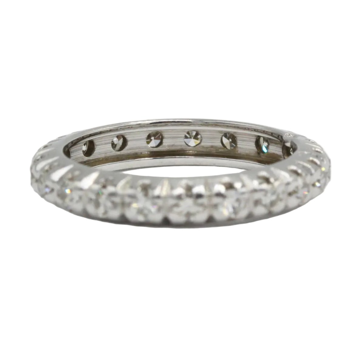 Bague Alliance en or blanc et diamants - Castafiore