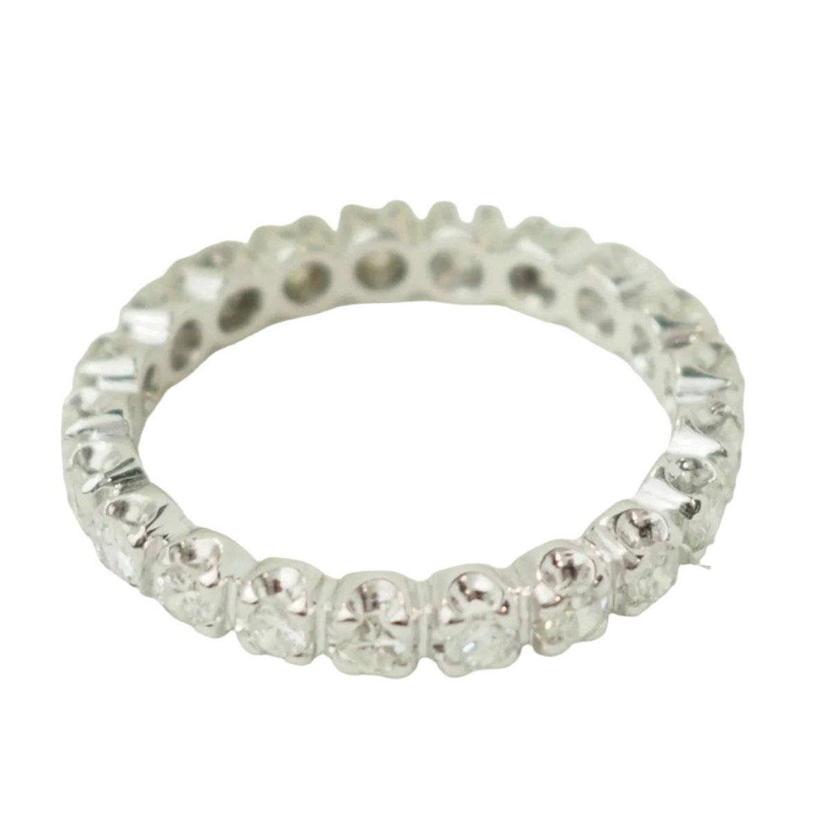 Bague Alliance en or blanc et diamants - Castafiore