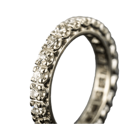 Bague Alliance en or blanc et diamants - Castafiore