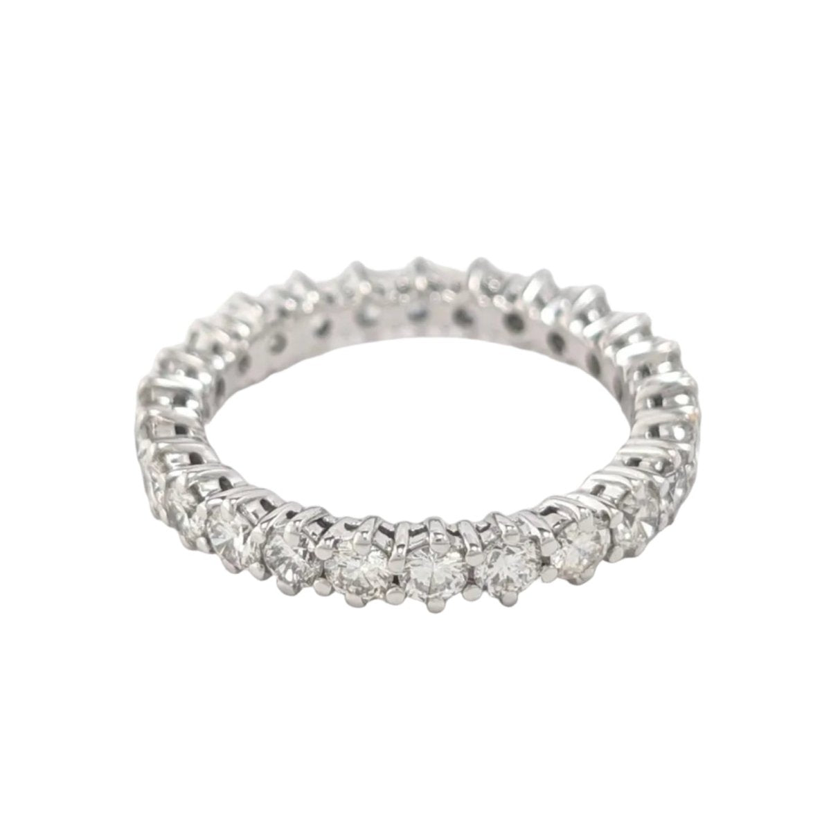Bague Alliance en or blanc et diamants - Castafiore