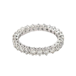 Bague Alliance en or blanc et diamants - Castafiore