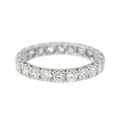 Bague Alliance en or blanc et diamants - Castafiore