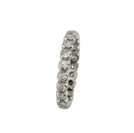 Bague Alliance en or blanc et diamants - Castafiore