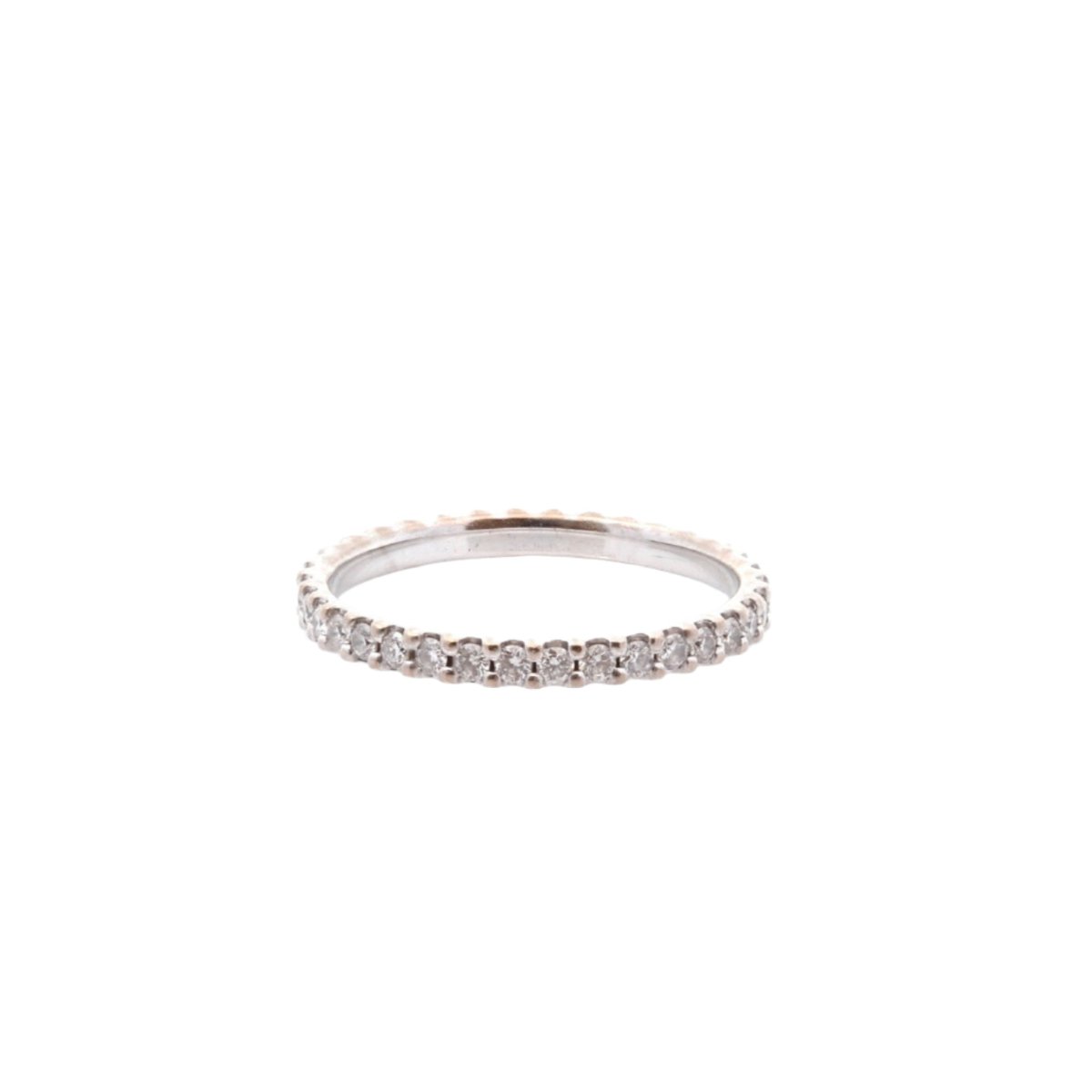 Bague Alliance en or blanc et diamants - Castafiore