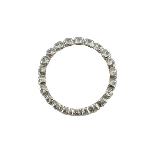 Bague Alliance en or blanc et diamants - Castafiore