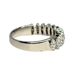 Bague Alliance en or blanc et diamants - Castafiore