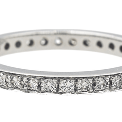 Bague Alliance en or blanc et diamants - Castafiore