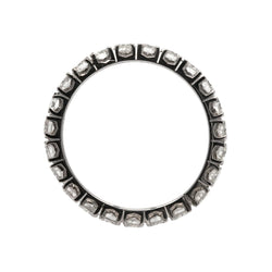 Bague Alliance en or blanc et diamants - Castafiore