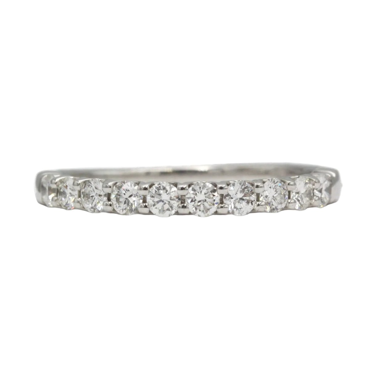Bague Alliance en or blanc et diamants - Castafiore
