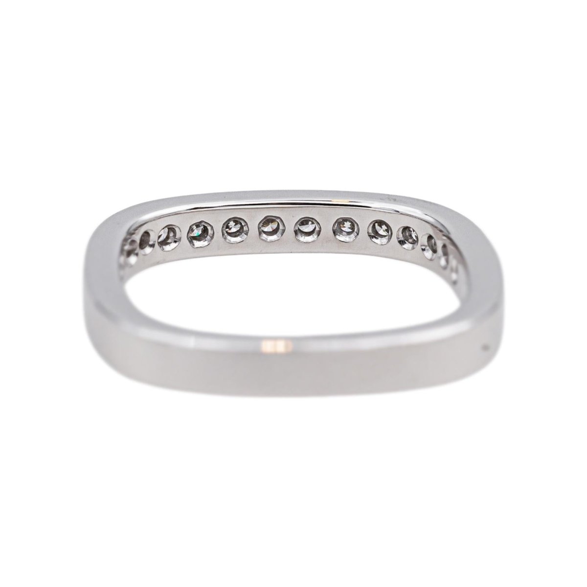 Bague Alliance en or blanc et diamants - Castafiore