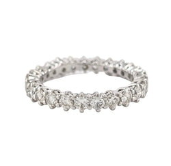 Bague Alliance en or blanc et diamants - Castafiore