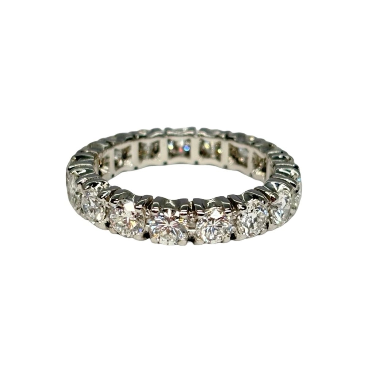 Bague Alliance en or blanc et diamants - Castafiore