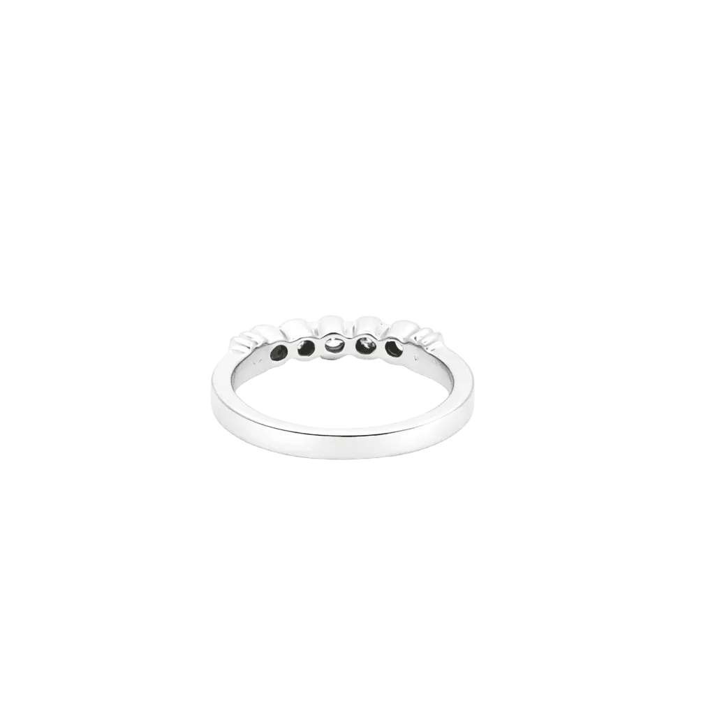 Bague Alliance en or blanc et diamants - Castafiore