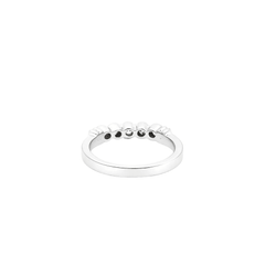 Bague Alliance en or blanc et diamants - Castafiore