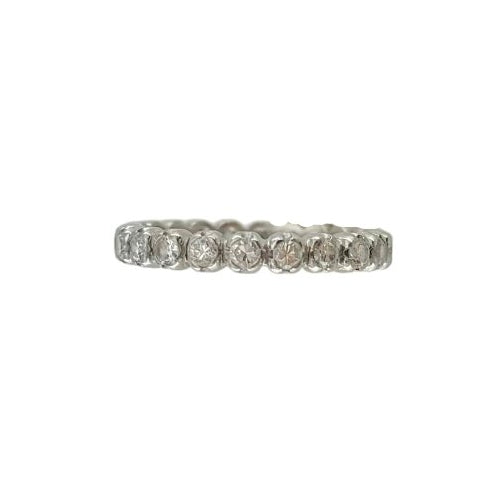 Bague Alliance en or blanc et diamants - Castafiore