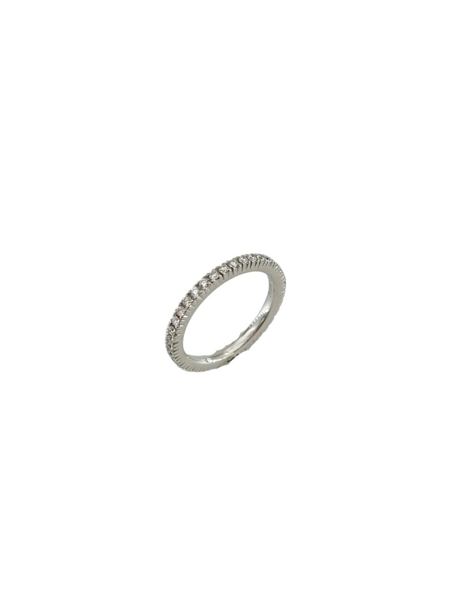Bague Alliance en or blanc et diamants - Castafiore