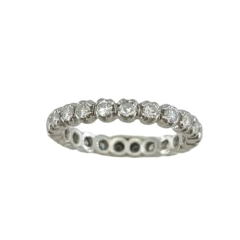 Bague Alliance en or blanc et diamants - Castafiore