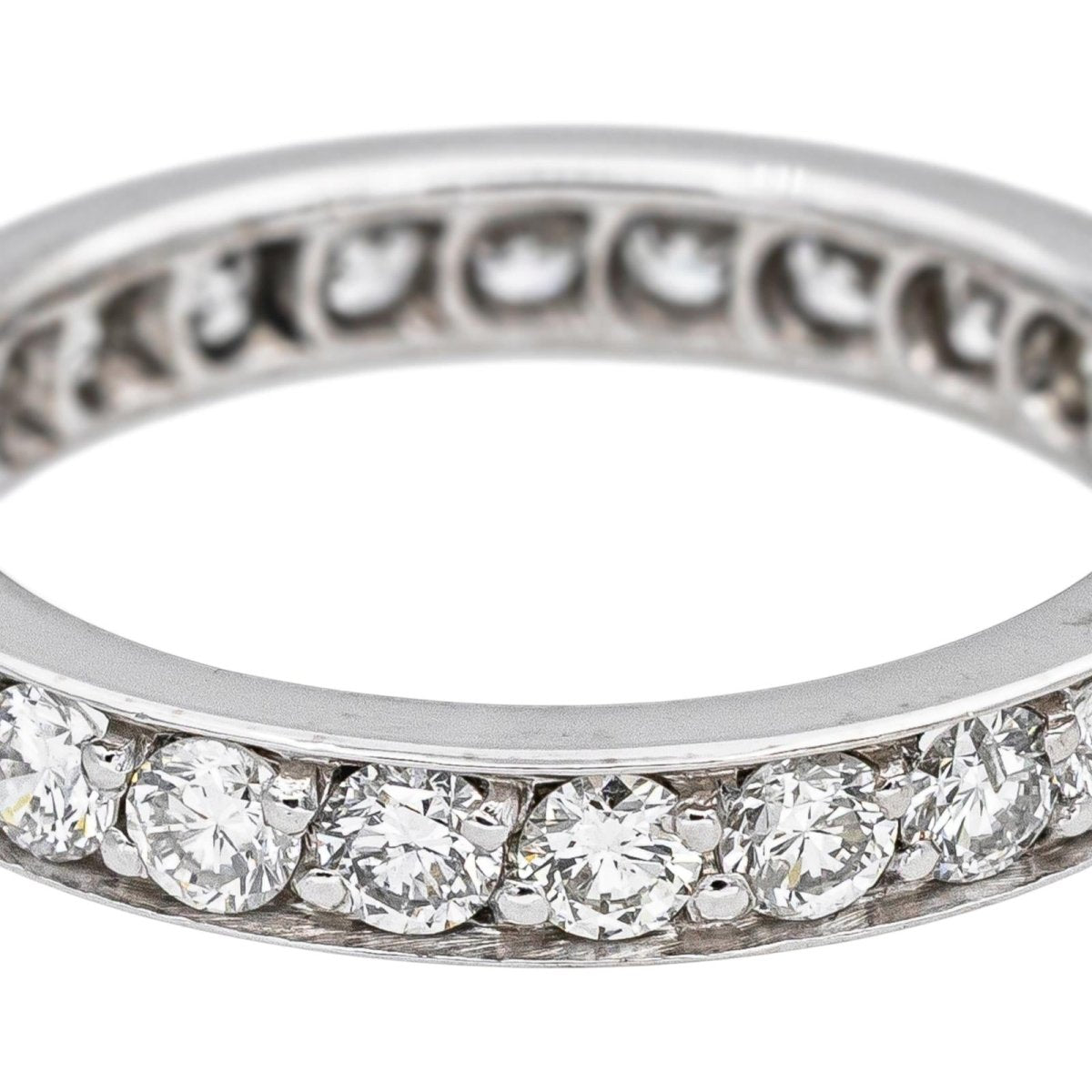 Bague Alliance en or blanc et diamants - Castafiore