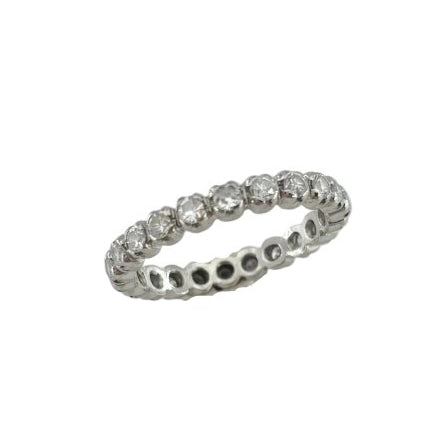 Bague Alliance en or blanc et diamants - Castafiore