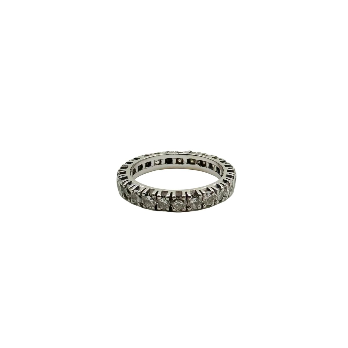 Bague Alliance en or blanc et diamants - Castafiore