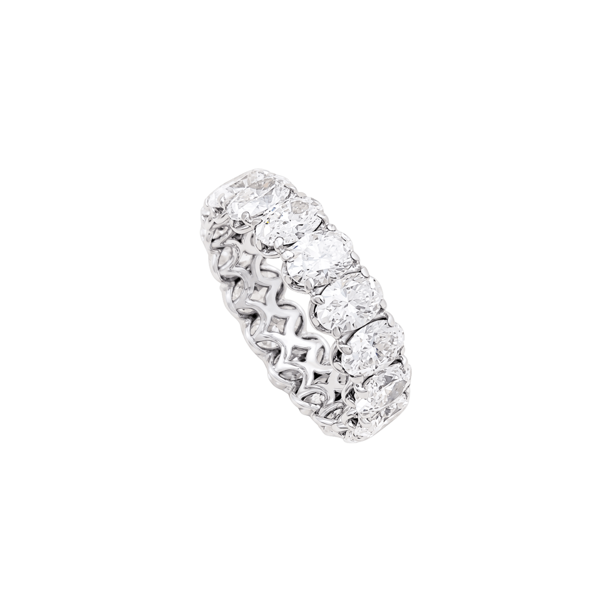 Bague Alliance en or blanc et diamants - Castafiore
