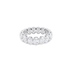 Bague Alliance en or blanc et diamants - Castafiore