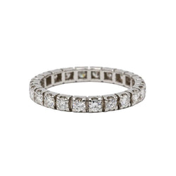 Bague Alliance en or blanc et diamants - Castafiore
