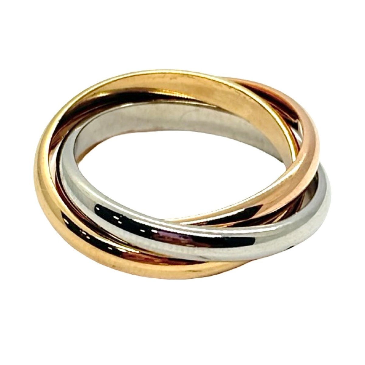 Bague Alliance en or blanc, or jaune et or rose - Castafiore
