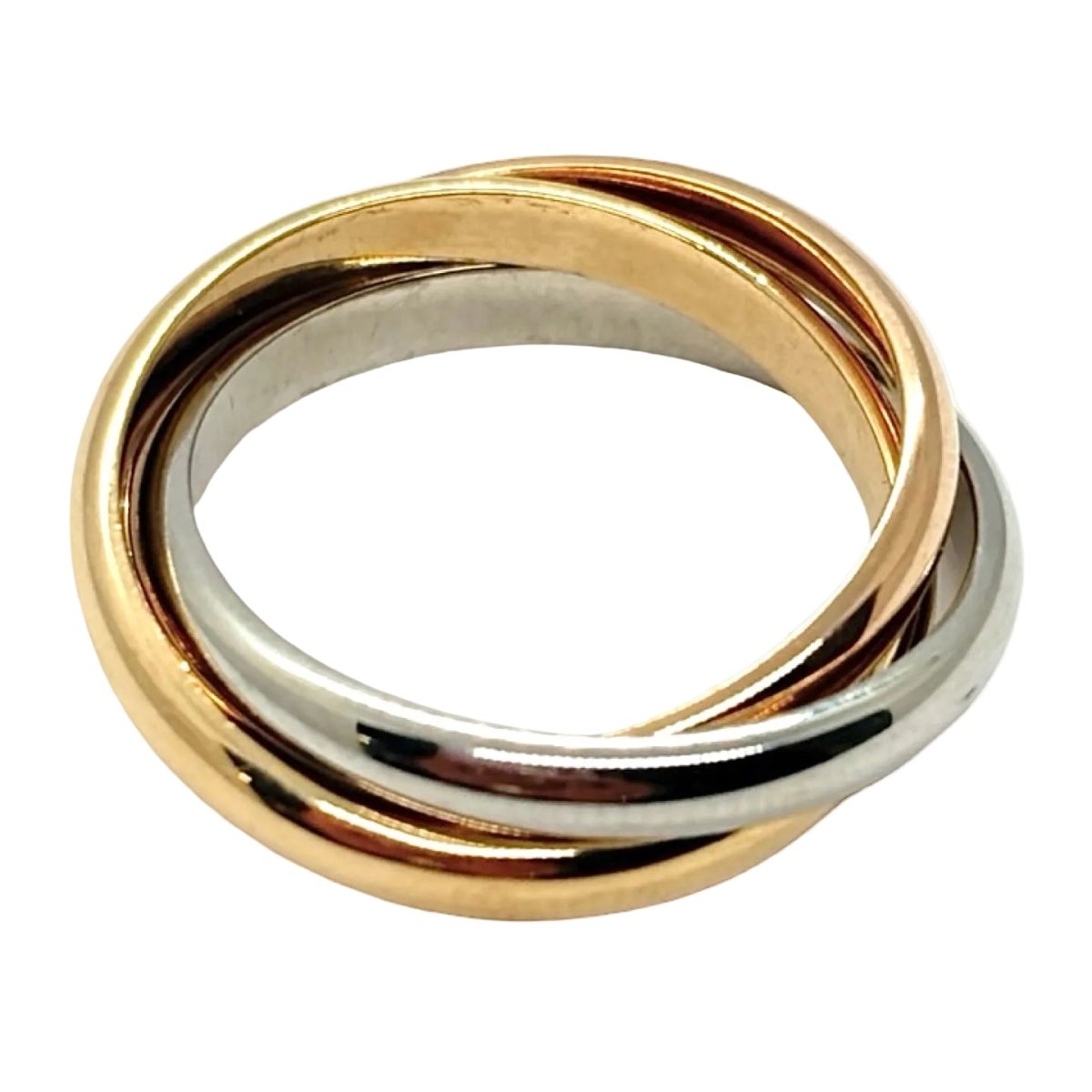 Bague Alliance en or blanc, or jaune et or rose - Castafiore