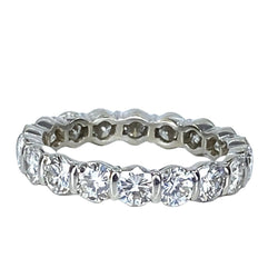 Bague Alliance en or blanc, platine et diamants - Castafiore