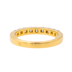 Bague Alliance en or jaune et diamants - Castafiore