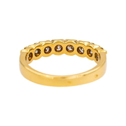 Bague Alliance en or jaune et diamants - Castafiore