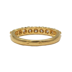 Bague Alliance en or jaune et diamants - Castafiore