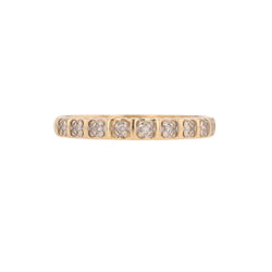 Bague Alliance en or jaune et diamants - Castafiore