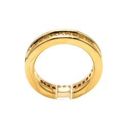 Bague Alliance en or jaune et diamants - Castafiore