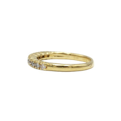 Bague Alliance en or jaune et diamants - Castafiore