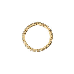 Bague Alliance en or jaune et diamants - Castafiore