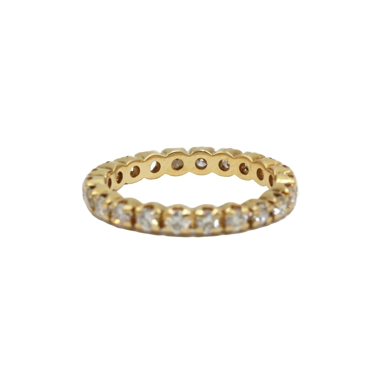 Bague Alliance en or jaune et diamants - Castafiore