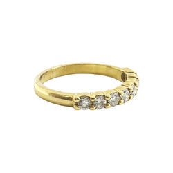 Bague Alliance en or jaune et diamants - Castafiore