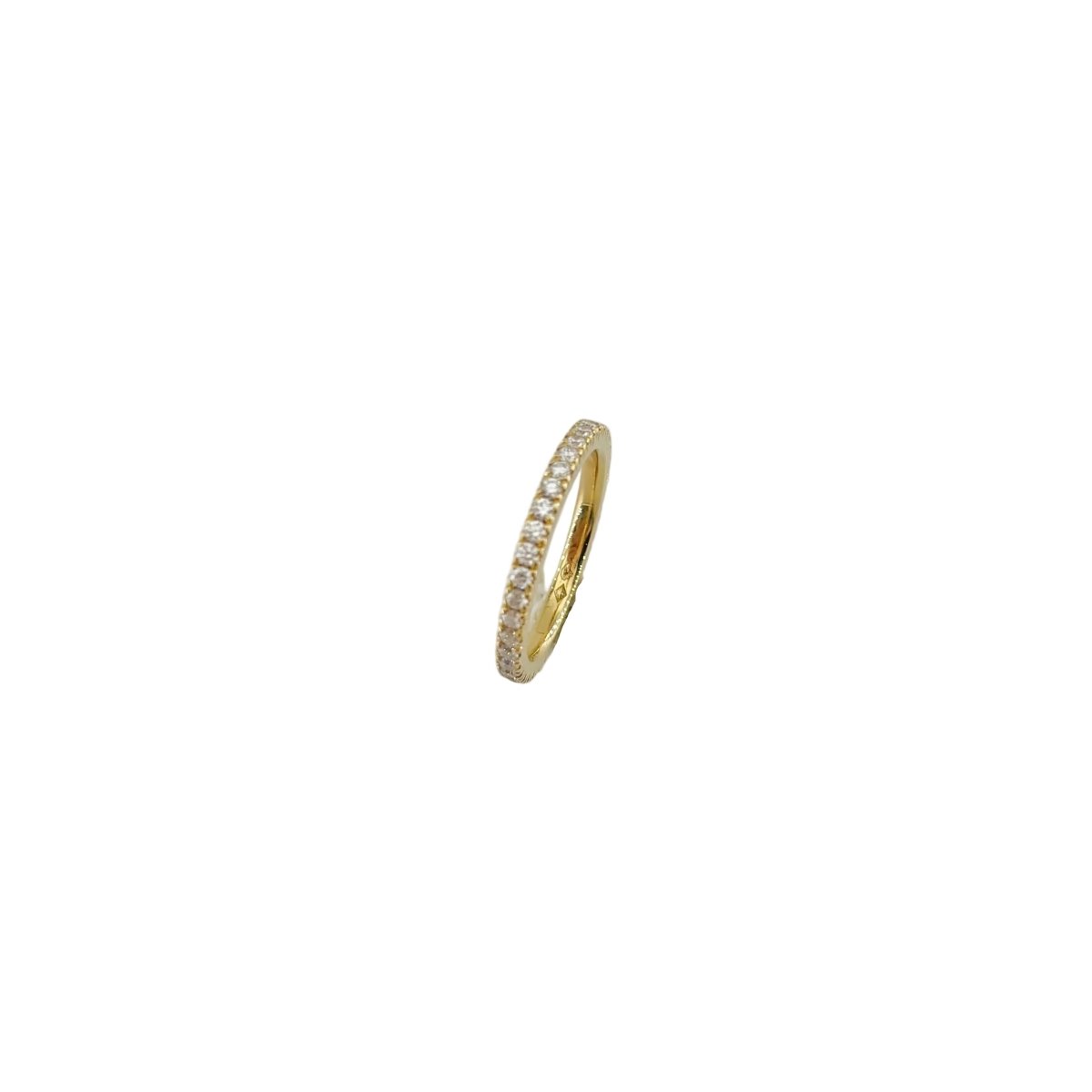 Bague Alliance en or jaune et diamants - Castafiore