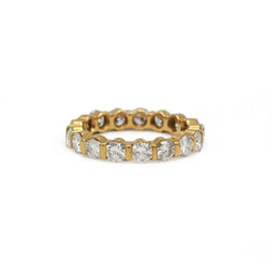 Bague Alliance en or jaune et diamants - Castafiore