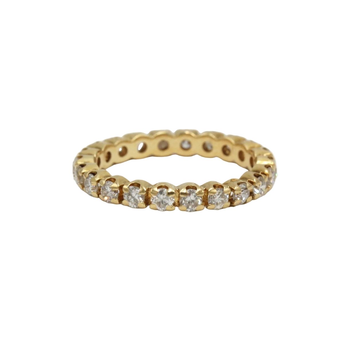 Bague Alliance en or jaune et diamants - Castafiore